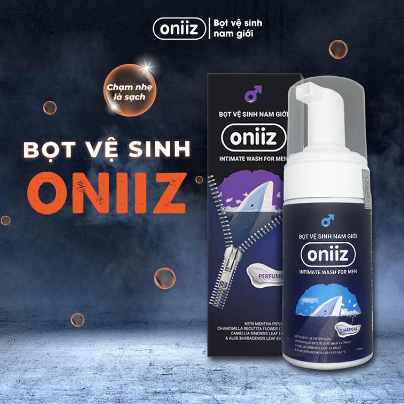 Thiết kế bọt vệ sinh nam giới Oniiz sang trọng và thu hút
