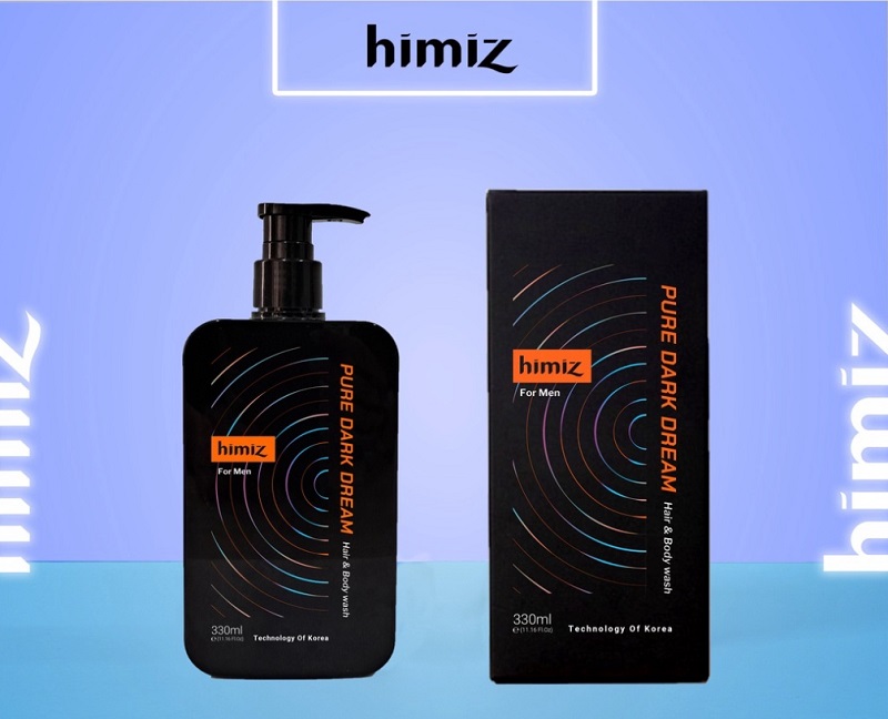 Bộ gift Himiz gồm sữa tắm gội toàn thân và dung dịch vệ sinh vùng kín nam giới