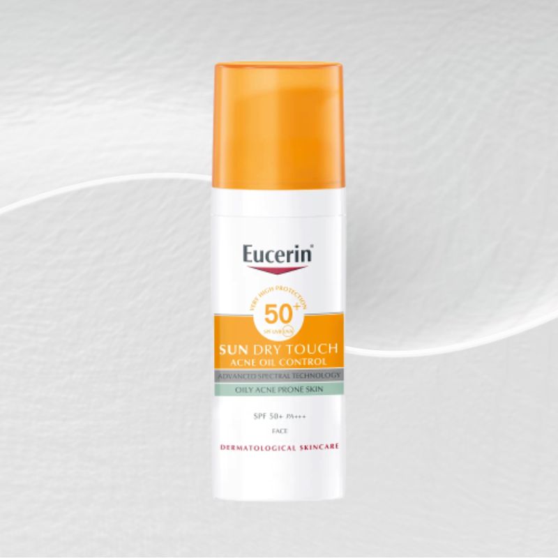 Kem chống nắng Eucerin SPF50+ cho da nhờn mụn Sun Dry Touch Acne Oil Control